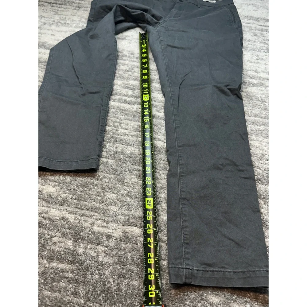 Flint and Tinder Pants Mens 32x30 Gray Athletic Tapered Fit Chino Twill